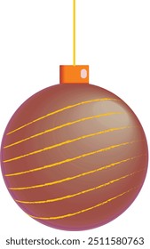Christmas Baubles Decoration Vector Design