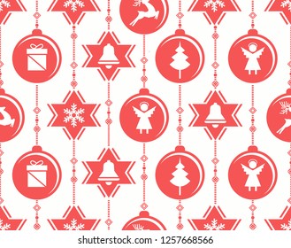 Christmas baubles decoration-vector illustration