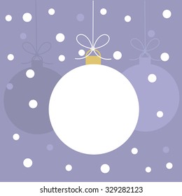 Christmas baubles. Vector illustration