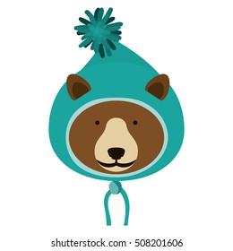 christmas bear cartoon