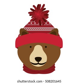 christmas bear cartoon