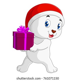 christmas bear cartoon