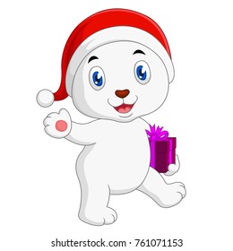 christmas bear cartoon