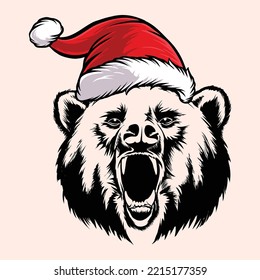 Christmas Bear EPS, Bear , Christmas , Merry Christmas, Black Bear, Grizzly Bear Svg, Wilderness file for Cricut