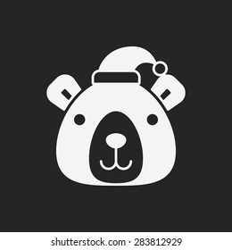 Christmas bear icon