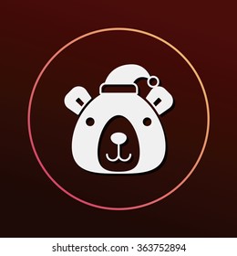Christmas bear icon