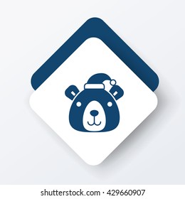 Christmas bear icon