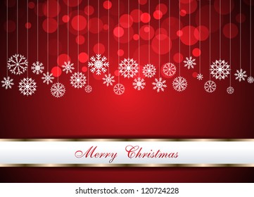Christmas beautiful red background. Clip-art