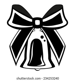 Christmas bell with bow