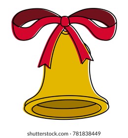 christmas bell with bow