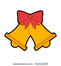 christmas bell with bow tie