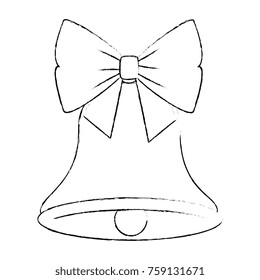 christmas bell with bowntie