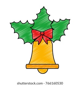 christmas bell with bowtie