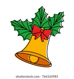 christmas bell with bowtie