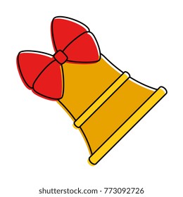 christmas bell with bowtie