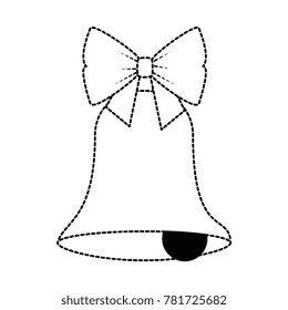 christmas bell with bowtie