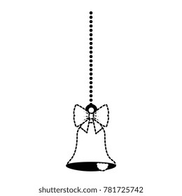 christmas bell with bowtie