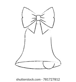 christmas bell with bowtie