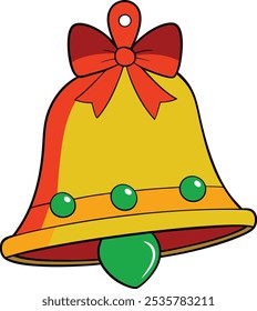 Christmas bell clip art Transparent Background