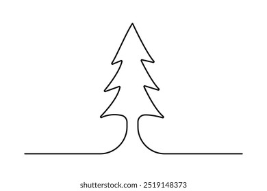 Weihnachtsglocke durchgehende einzeilige Zeichnung und Umriss editierbaren Strich
