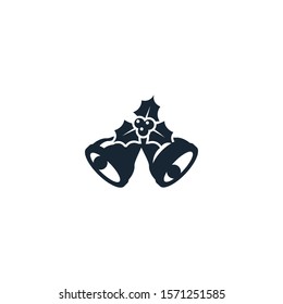 christmas bell creative icon. filled simple illustration. From Christmas icons collection. Isolated christmas bell sign on white background