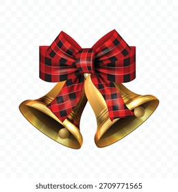 Christmas Bell with Decorations isolated