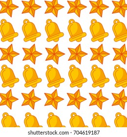 christmas bell decorative pattern background