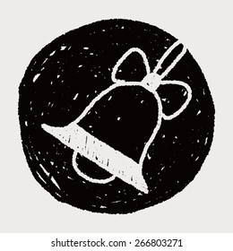 Christmas bell doodle drawing