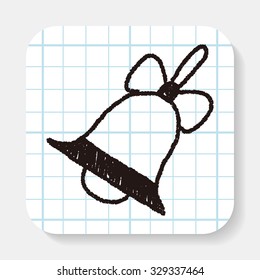 Christmas bell doodle drawing