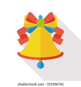 Christmas bell flat icon