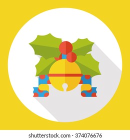 Christmas bell flat icon