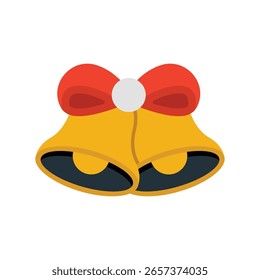 Navidades Bell Flat Vector Icon Eps 10 Archivos