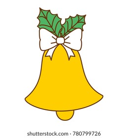 christmas bell with flower
