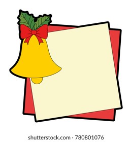 christmas bell with flower