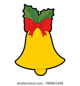 christmas bell with flower