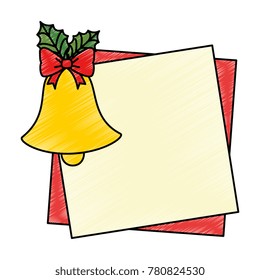 christmas bell with flower