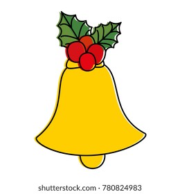 christmas bell with flower