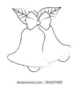 christmas bell with flower