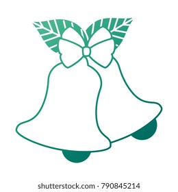 christmas bell with flower