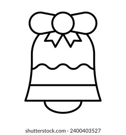 Christmas Bell Icon Design For Personal And Commercial Use.