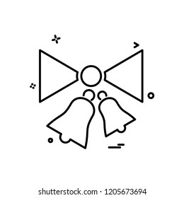 Christmas Bell icon design vector