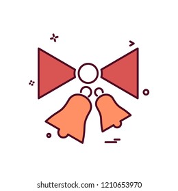 Christmas Bell icon design vector