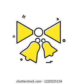Christmas Bell icon design vector