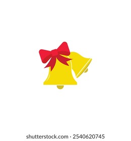 Navidades bell icon flat design