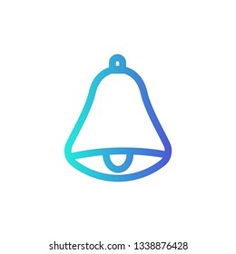 Christmas bell icon - holiday celebration symbol