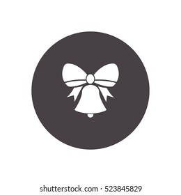 Christmas bell icon illustration isolated vector, can be used for web and mobile design