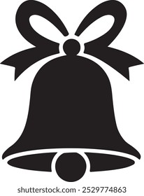 Christmas bell icon illustration vector art