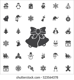 Christmas bell icon. New Year set of icons. Christmas holidays