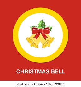 christmas bell icon - simple, vector, icon for website design, mobile app, ui. Vector Illustration