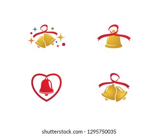 Christmas bell icon template